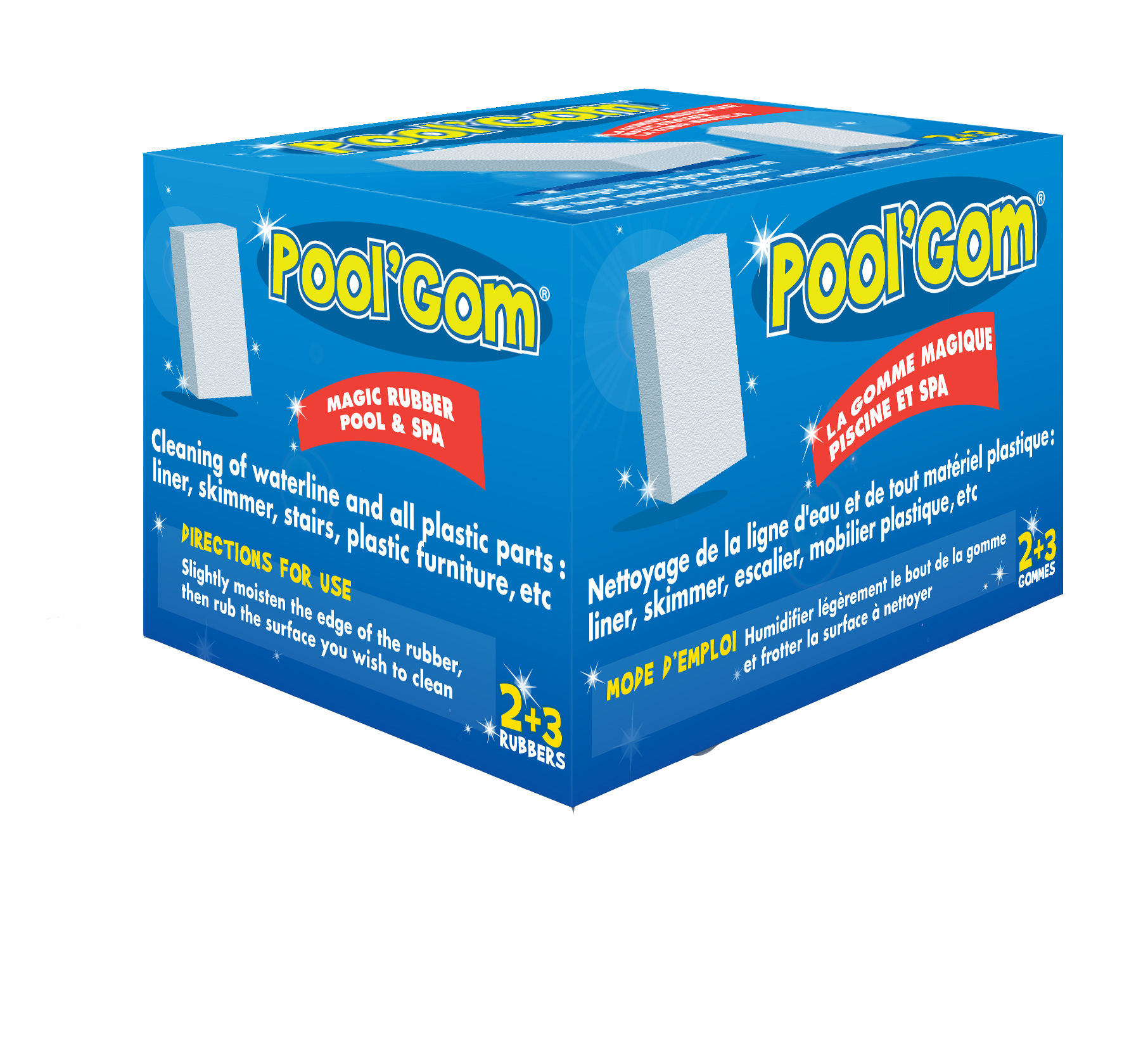 Pool Gom (3 kleine und 2 große Pool-Radierer)