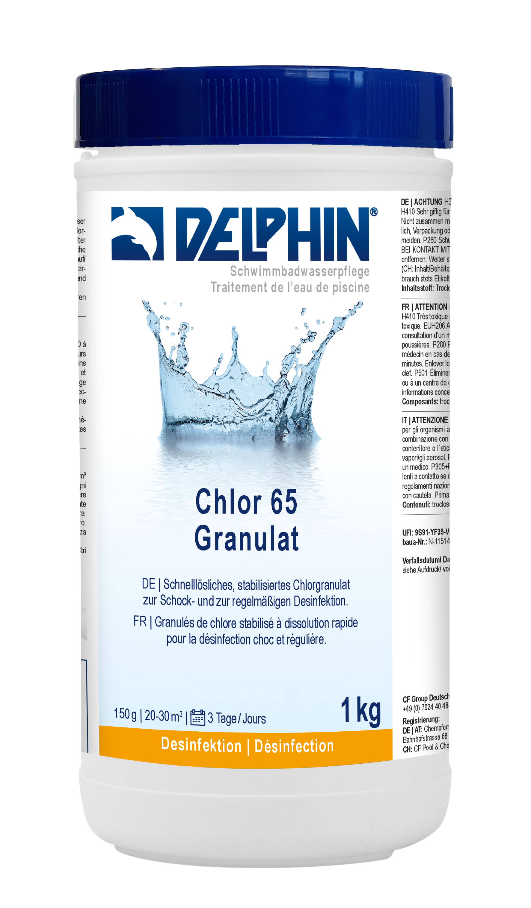 Delphin Chlor 65 Granulat - schnelllöslich