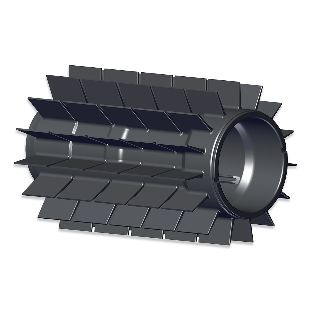 PVC Bürste 145mm, dunkelgrau für Dolphin BIO