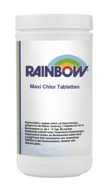 1kg Dose Rainbow Maxi-Chlor-Tabletten 